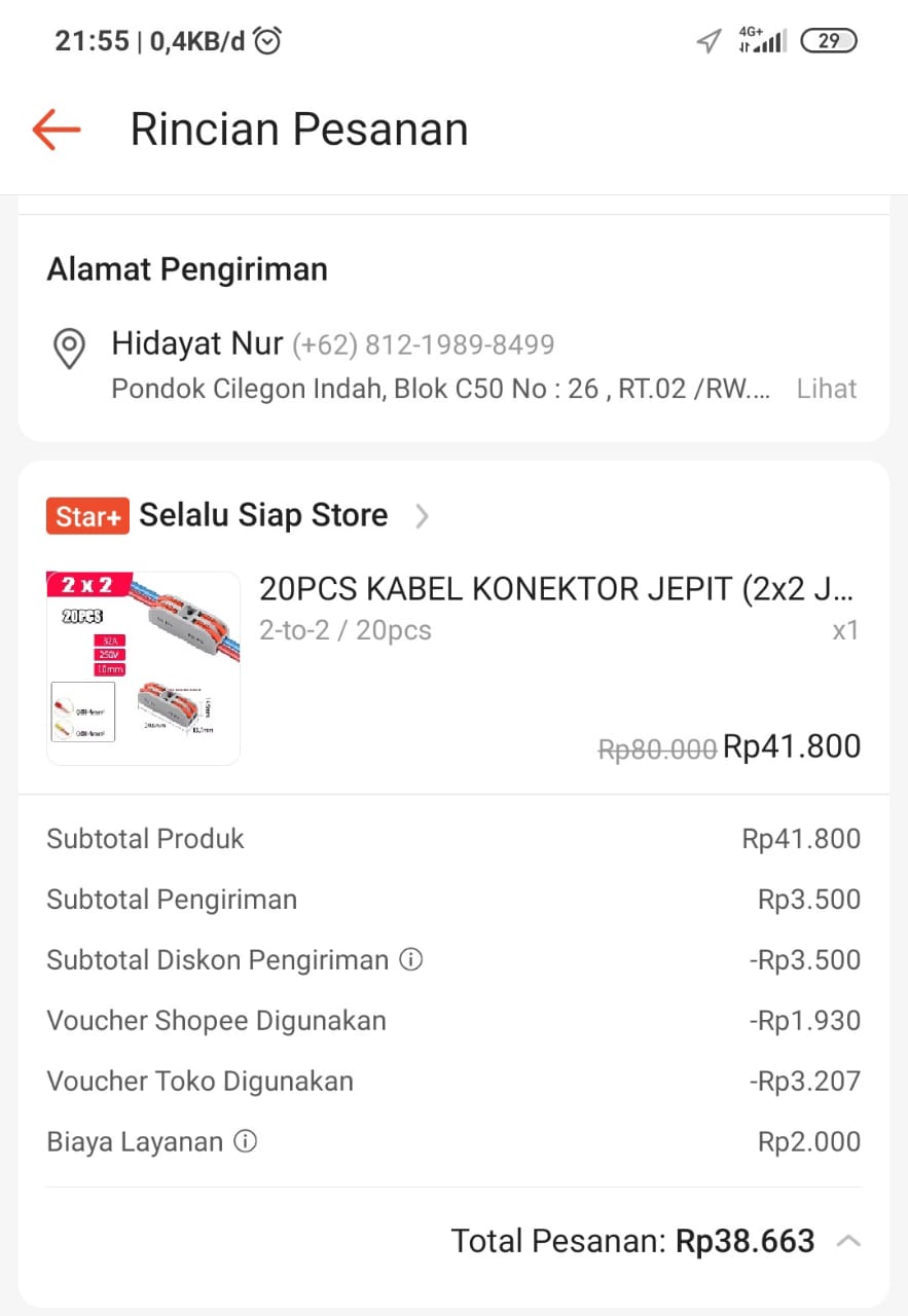 Kabel Konektor Jeput 20 pcs