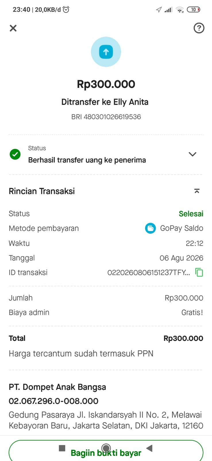 Jasa Tukang Pembayaran ke 5